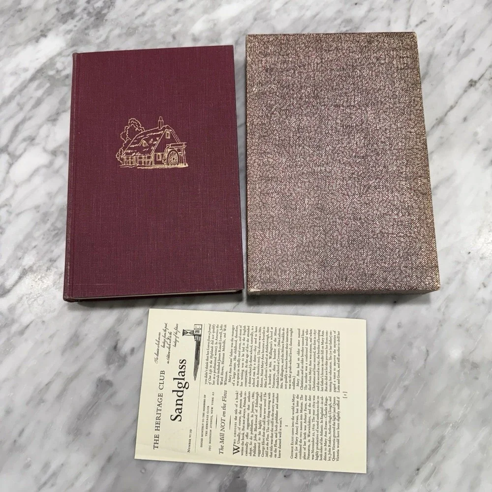 Lot of 2 Heritage Club George Eliot MillFloss Silas Marner w/ Slipcase/Sandglass